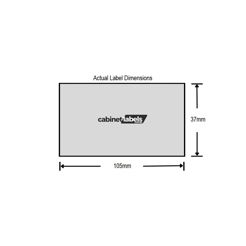Removable Cabinetry A4 Sheet Labels/Stickers - 16 Per Page | 500 A4 Sheets Per Box
