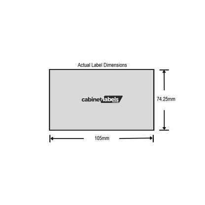 Removable Cabinetry A4 Sheet Labels/Stickers - 8 Per Page | 500 A4 Sheets Per Box